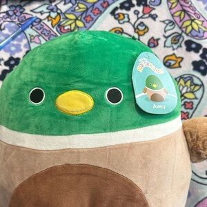 Squishmallows Avery Green and Brown Plush 12”